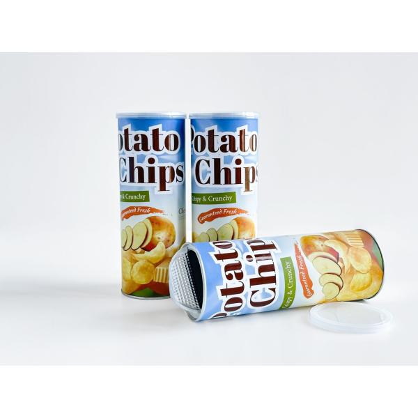 Eco Friendly Custom Potato Chip Food Paper Tube Packaging With Express Shipment And Customizable Design