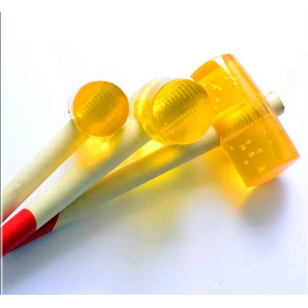 Transparent Rubber Mallet/Rubber hammer with colored wooden handle RHA-3