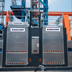 Construction Sc200 Building Elevator Hoist With Hot Galvanized Finish
