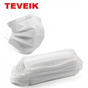 China Breathable Safety Disposable Face Mask 3 Layer Filter With Elastic Earloop wholesale