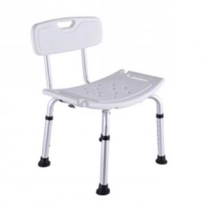 China Hospital Bath Chair White Height Adjustable Aluminum Alloy Matte Finish wholesale