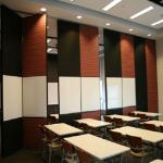 Floor to Ceiling Acoustic Room Dividers Flexible Wooden Office Folding Partition