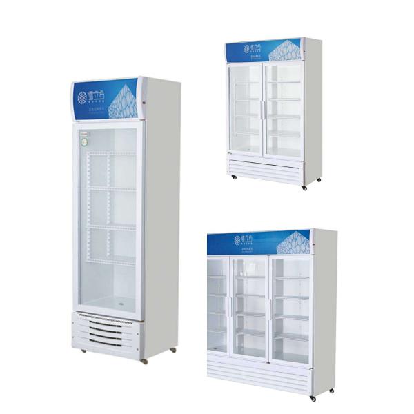 Blue Refrigerated Display Cabinet Beverage Cabinet