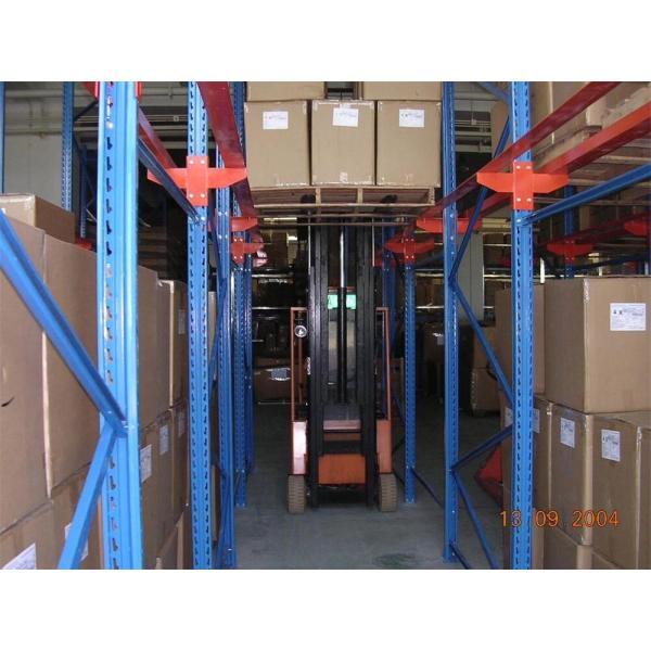 Commercial Boltless Steel Drive In Pallet Rack System Heavy Duty Corrosion Protection