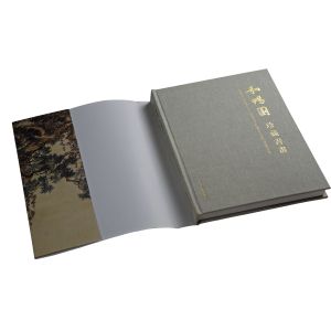 Offset Hardcover Book Printing Cotton Fabric Cover Material With Sleeve