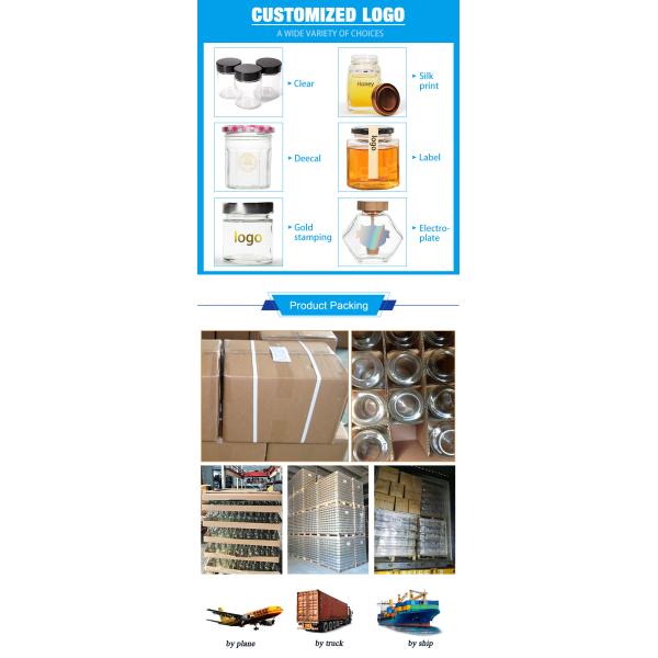 Custom Glass Jar Wide Mouth Mason Jars 8 Oz 16 Oz Glass Jar Set