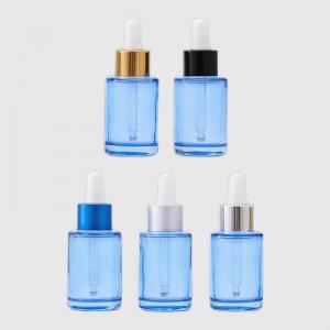 China 1oz 30ml eye dropper essential oil Dropper bottle glass perfume dropper bottles Blue on sale