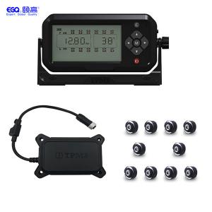 China 10 Tire Truck TPMS LCD Display Trailer Tire Monitoring System wholesale