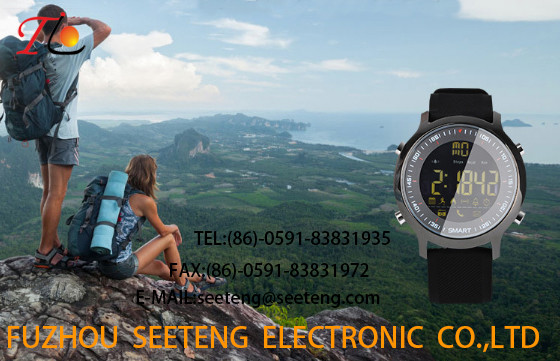 wholesale Silicone watch with alloycase and Compass funcmovement watch Suitable for mountain climbing and outdoor sport