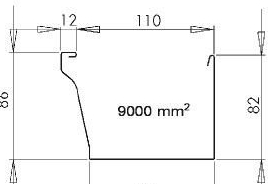 Colour-steel Downspout Roll Forming Machine Automatic Half Square type Gutter Making Machine