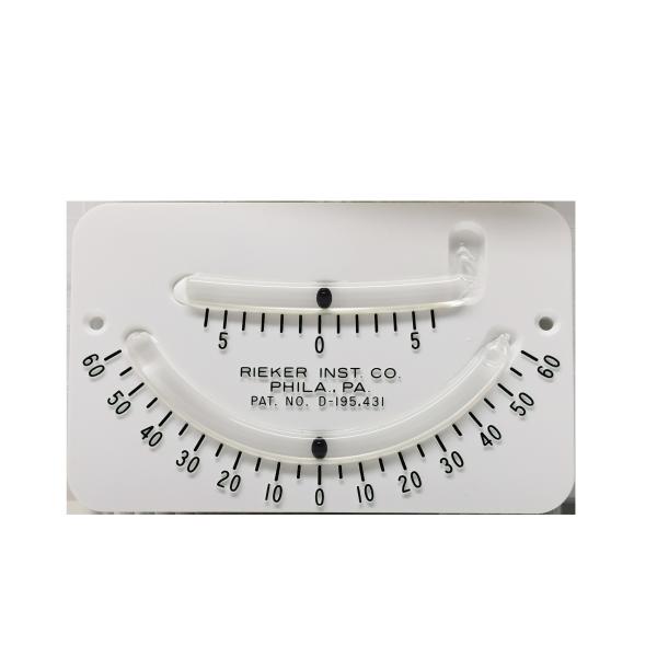 China Rieker 2056Y 60° Precision Inclinometer Glass Tube 100% Polycarbonate Case Material wholesale