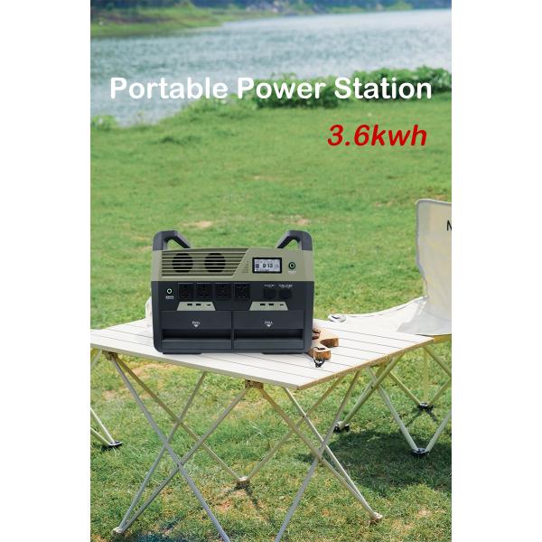Rechargeable Portable 3600wh Solar Generator Power Station Lithium With Inverter