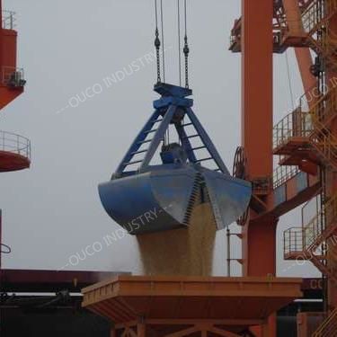 3m³ Steel Clamshell Mechanical Grab Bucket Q 345B Double Rope Connection