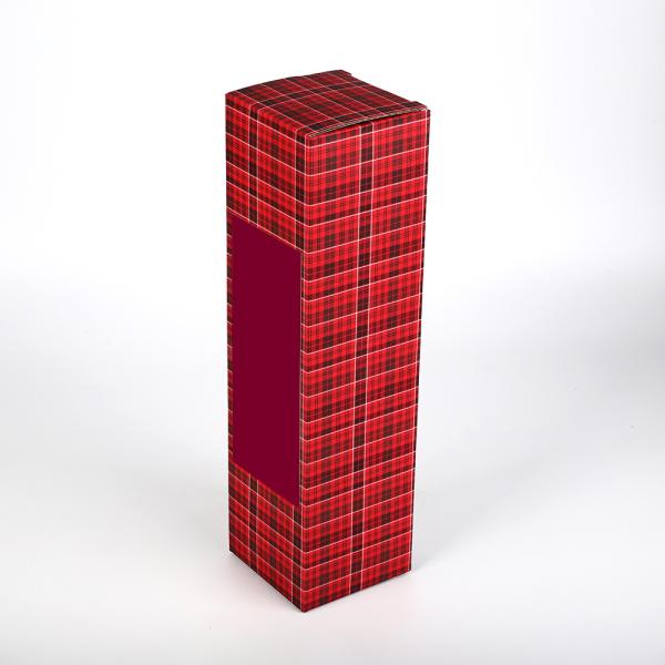 Collapsible FSC Corrugated Wine Gift Box For Champagne Bottle Crash Lock CMYK