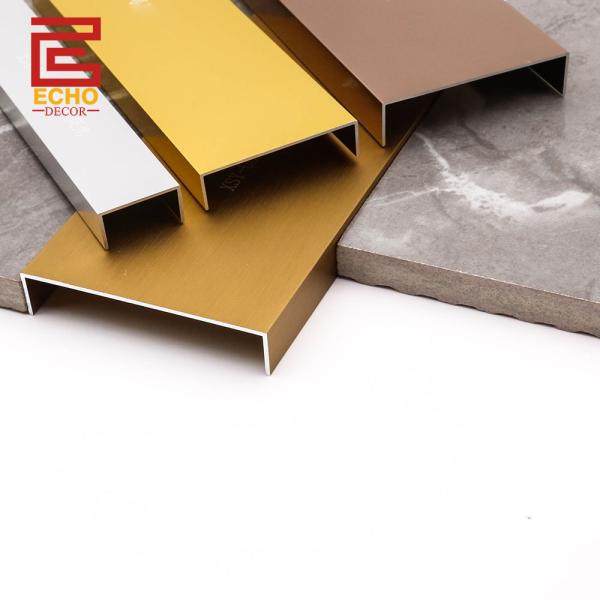Flexible U Shaped Metal Tile Edge Finishing Strip 
