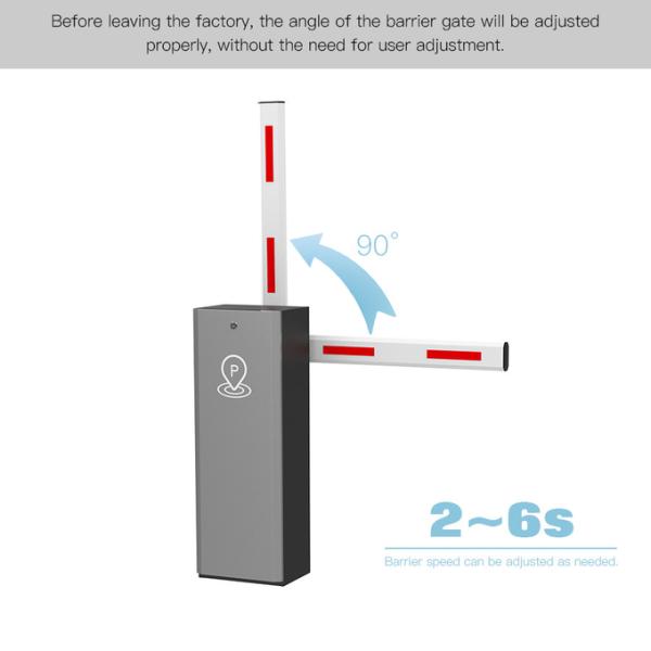 HCW Parking Barrier Gate RFID Automatic Boom Wireless Remote Control Customizable