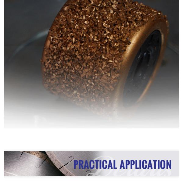 3/4/5 Roller Diamond Tool Bush Hammer Disk for Granite/Marble/Quartz Stone Processing