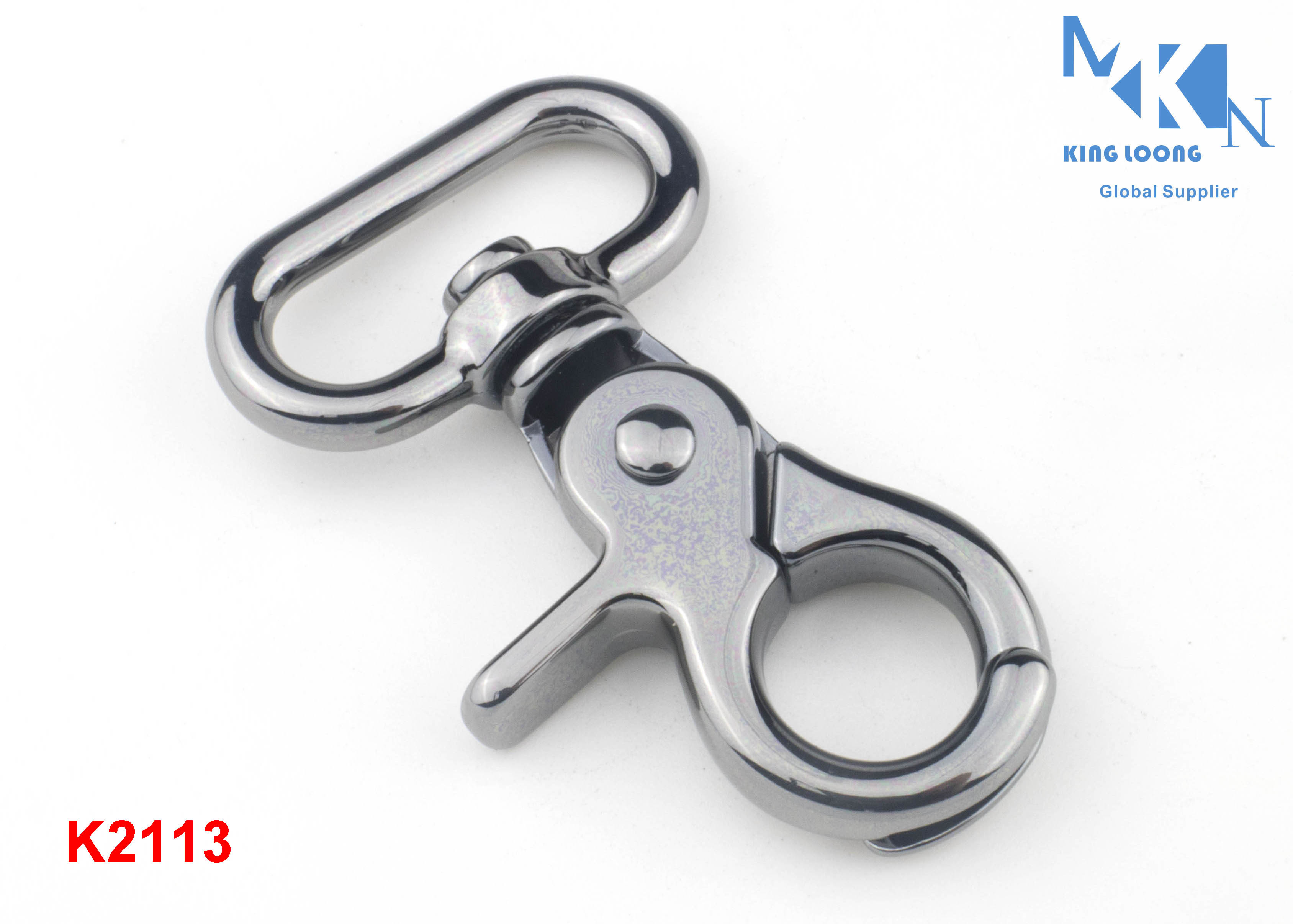China Small Swivel Snap Hooks High Polished , 26mm Size Swivel Clasp For Purses wholesale