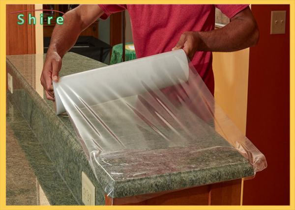 Temporary Surface Protective Film Dust Sheets For Door / Floor / Carpet Surface Protect