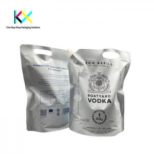 China Rotogravure Printing Liquid Packaging Pouch Bags High Barrier With Handle Hole on sale
