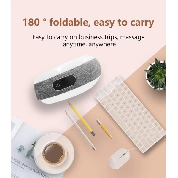 Hot Compress Intelligent Rechargeable Eye Massager Bluetooth 5V 1A With Music