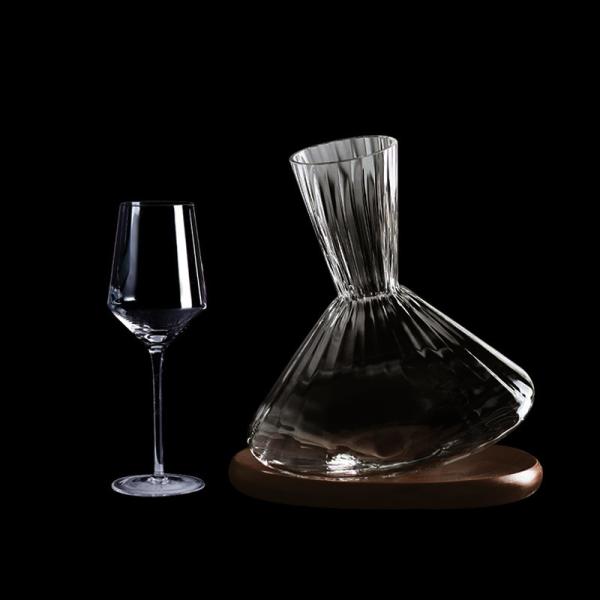 Wholesale Bulk Hand-Blown Lead-Free Crystal Wine Decanter & Aerator | 750ml Carafe for Distributors