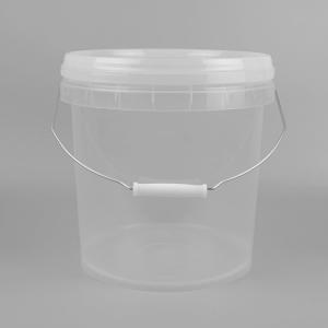 China 25*23*27cm Transparent Plastic Bucket 10L Plastic Bucket With Lid wholesale
