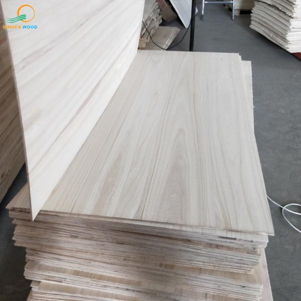 Edge Glued Solid Paulownia Wood Board With Eco Friendly Glue Customized