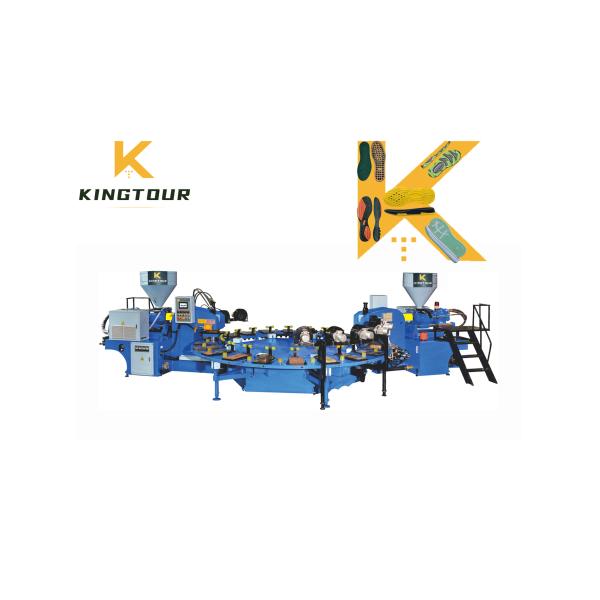 22500W PVC Injection Molding Shoe Machine 24 Station Plastic Slipper Making Machine KT-618