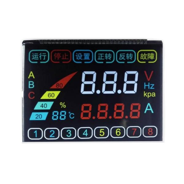 VA Lcd Display Module Customized Segment Lcd Display, Round Lcd Negative Display Screen, Digit 14 Segment Lcd Module