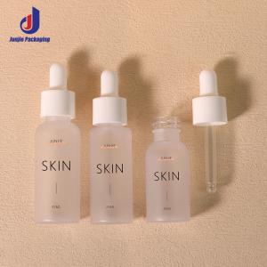 PET Frosted Dropper Bottle Transparent Dropper Serum Bottle 20ml 25ml 35ml For