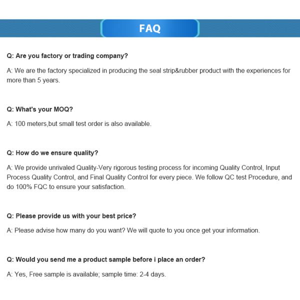 Multi Functional EPDM Silicone Weather Stripping Door Bottom Seal Rubber