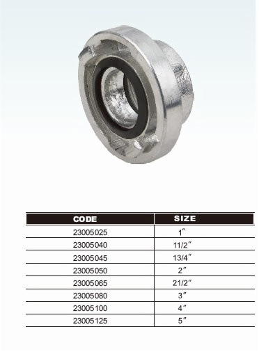 ISO9001 Storz Fire Hose Coupling 16 bar pressure with female thread