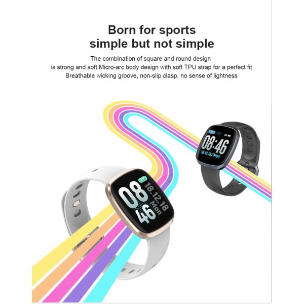 IP67 Blood Pressure Smartwatch GT105 Health Heart Rate Android For Apple Watch