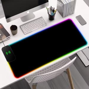 China Colorful RGB Gaming Mouse Pad Wireless Charging Waterproof Mouse Pad XXL 800*300*4mm wholesale