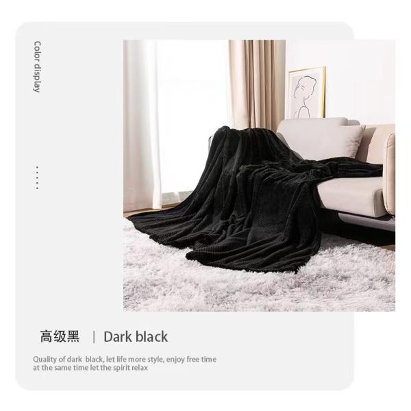 Office Nap Flannel Coral Fleece Throw Warming Blanket for Winter Customized Design