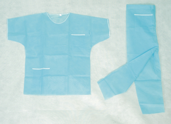 Spa Disposable Scrub Suits Nonwoven Medical Protective Clothing Comfortable