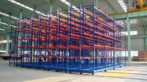 China Electrical Mobile Racking Automated Warehouse System With Rail Steel Q235 Material wholesale