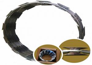 China Safety Fencing Anti Rust BTO 22 Razor Wire , Galvanized Concertina Barbed Wire wholesale