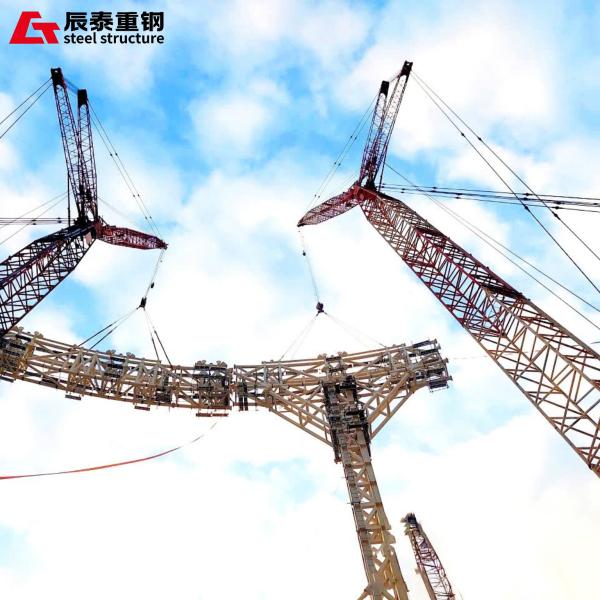 Q235 Q345 Q355B Steel Structure Truss For Gymnasium Exhibition Fair Center