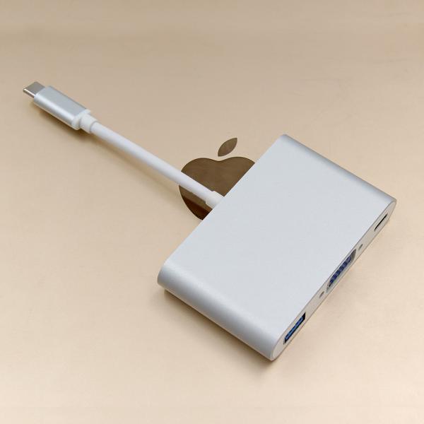 Data Transmission 3.0 Usb Type C To Vga Adapter , 5V 3A Multiport Usb Hub