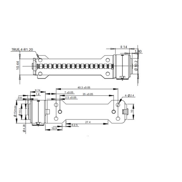 15mm Micro Linear Stepper Motor 2 Phase Linear Stepper Motor For Precision Medical Devices VSM1501