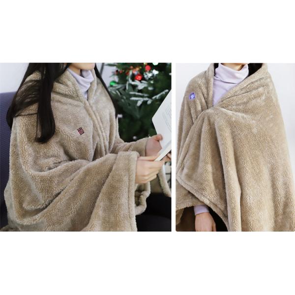 Low Voltage Heated Infrared Blanket 80 X 150cm Safe Heated Bed Sheet With USB