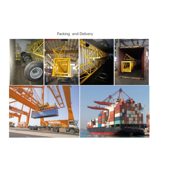 6010-8 Used ZOOMLION Tower Crane 6Ton Lifting Old Building Site Crane