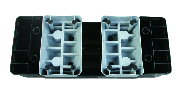 Plastic Adjustable Aerobic Step with 2 Risers PP Eco friendly material