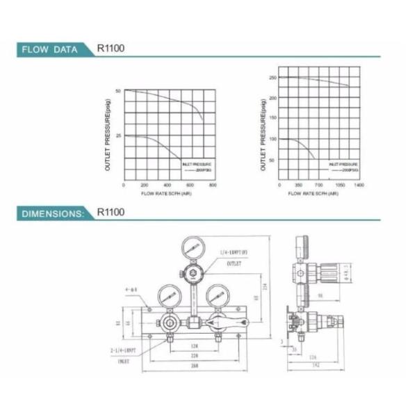 R1100 Semi-automatic Changeover Switch Device with Stainless Steel Pressure Reducing Valve