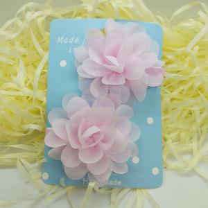 China Children Kids Hair Clips Cute Flower Hair Clips Pink color  Hair Pins For Girls wholesale