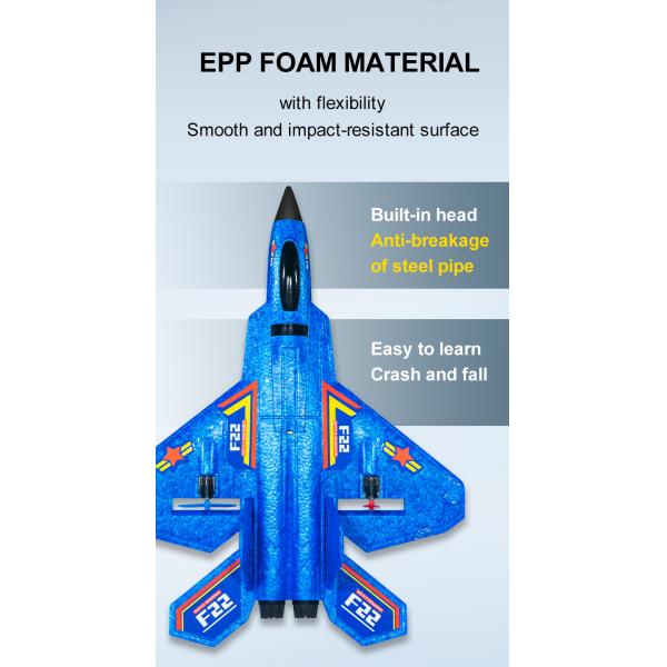 F22 2.4g 2.5ch Waterproof Foam Airplane Aeroplane Toy R4s Rcm Jet Fighter Glider Avion Remote Control Aerodone Aircraft Rc Plane