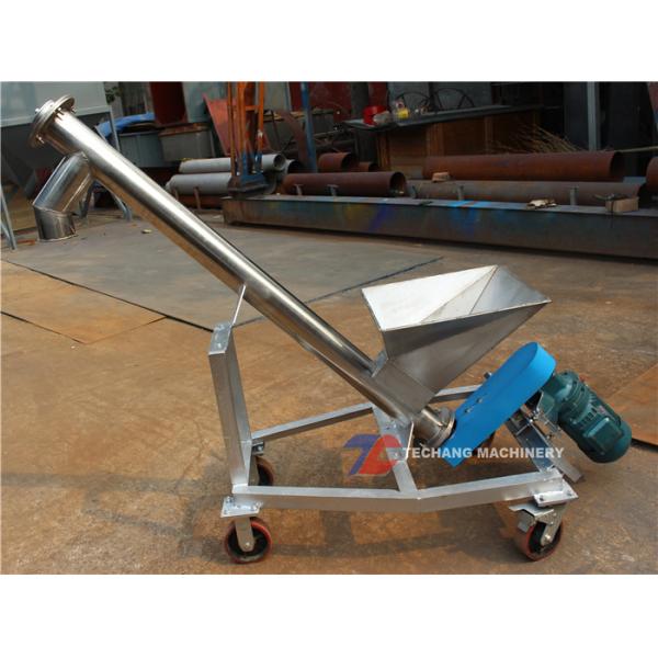 Stainless Steel Inclined Screw Feeder Adjustable Speed Auger Feeding Machine