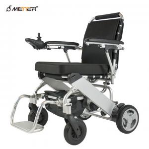 China Aluminium Alloy Folding Electric Wheelchair With Brushless Motor 180W*2 wholesale